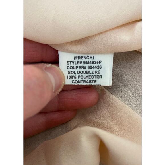 Eva Franco Women's 0P Pleated Blue Butterfly Black Sequin Tulle Skirt - Picture 7 of 10